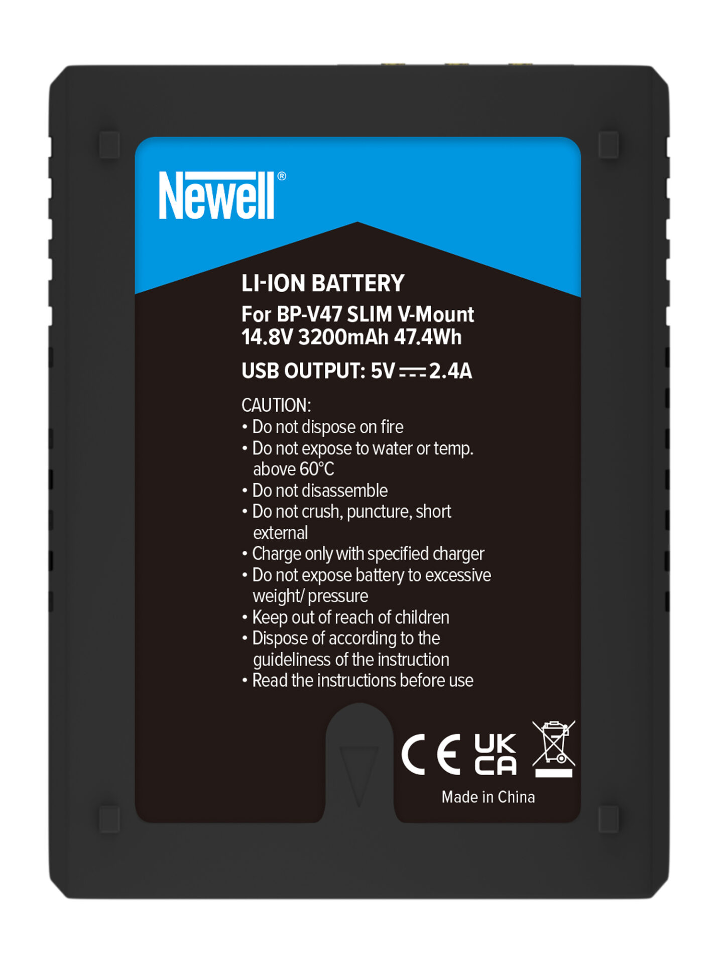 newell-bp-v47-slim-v-mount-akku-3200-mah-d-tap-usb image 3