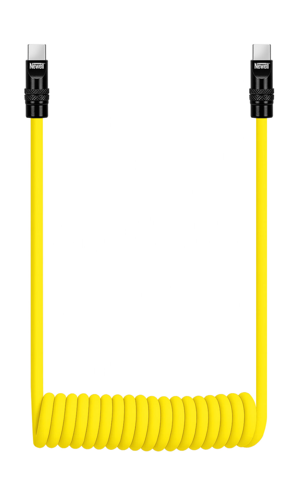 newell-usb-c-spiralkabel-100-w-1-5-m-gelb-schwarz image 3