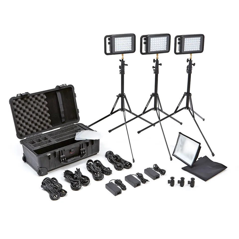 litepanels-lykos-bi-color-flight-kit-led-panel-3200-5600k image 1
