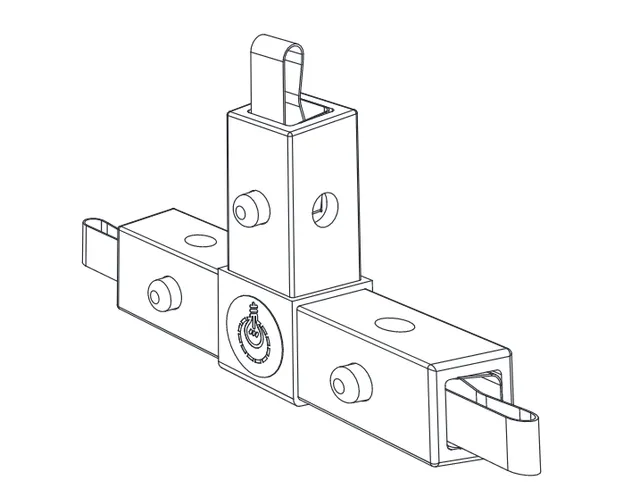kino-flo-litetile-litebox-tee-dreiwege-verbinder image 1