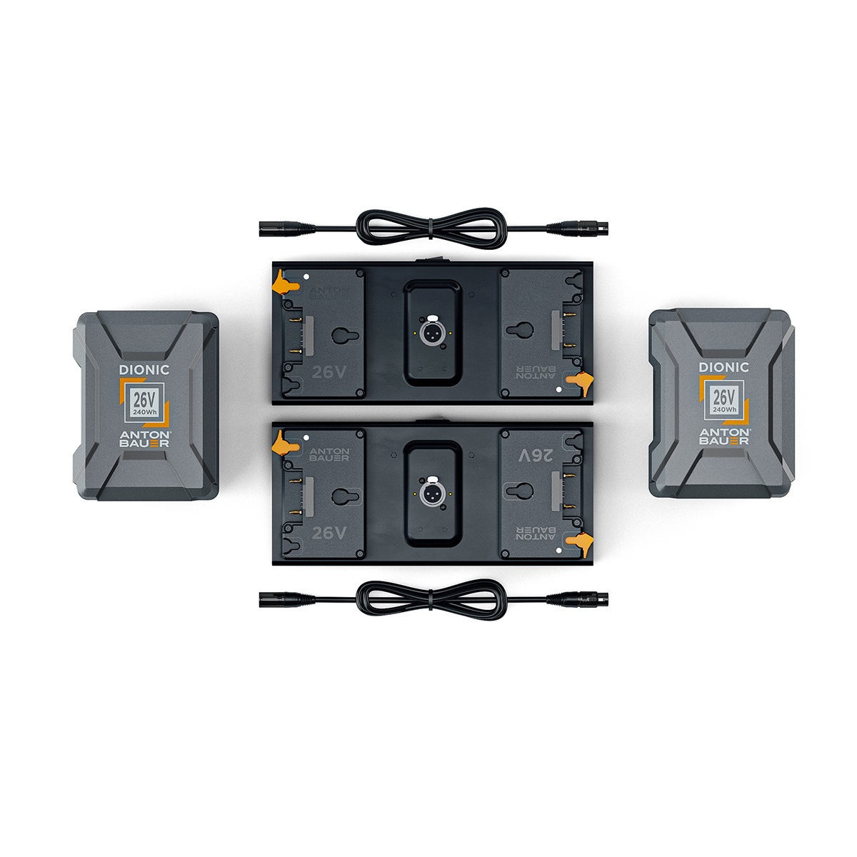 litepanels-gemini-dual-array-akku-set-2x-26v-240wh-gold-mount image 1