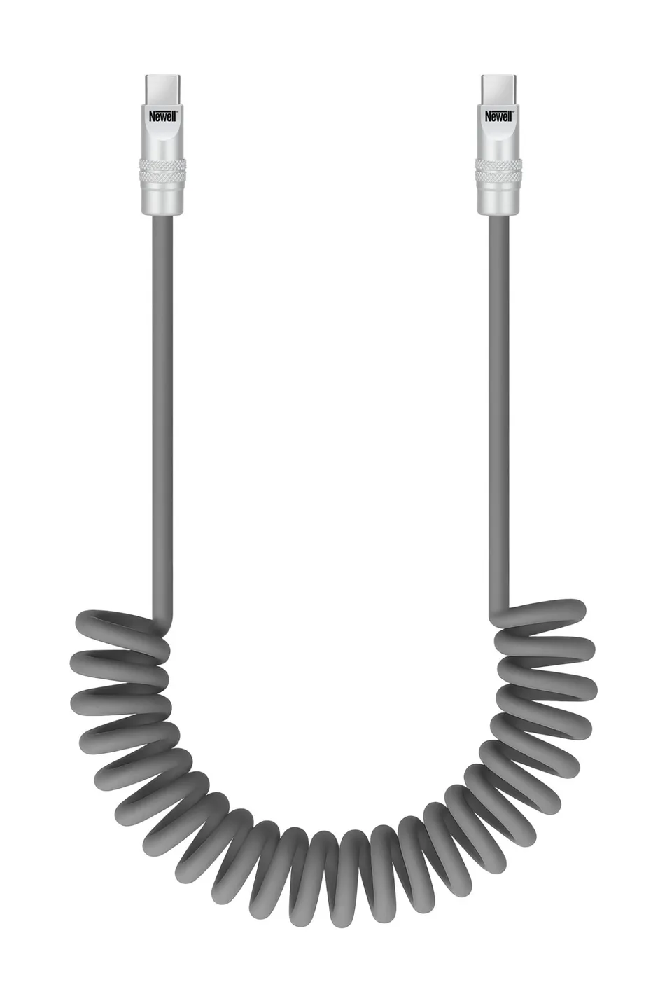 newell-cables-usb-c-spiralkabel-100w-1-5-m-grau-silikon image 1