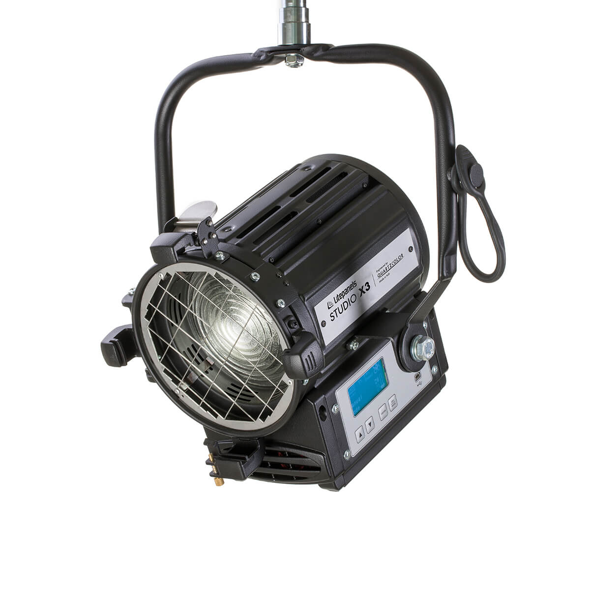 litepanels-studio-x3-bi-color-100w-fresnel-uk-kabel-pole-operated image 1