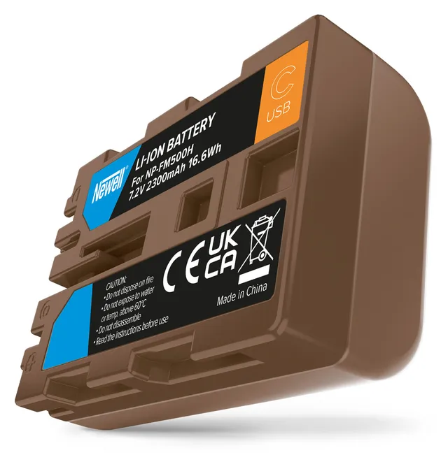 newell-batteries-np-fm500h-usb-c-kamera-akku-sony-2300-mah image 1