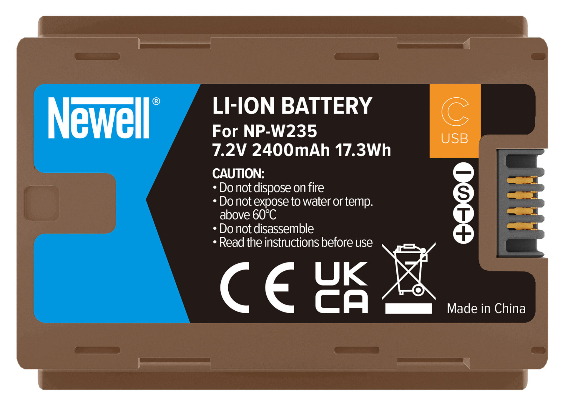 newell-np-w235-usb-c-kameraakku-2400-mah-f-r-fujifilm image 2