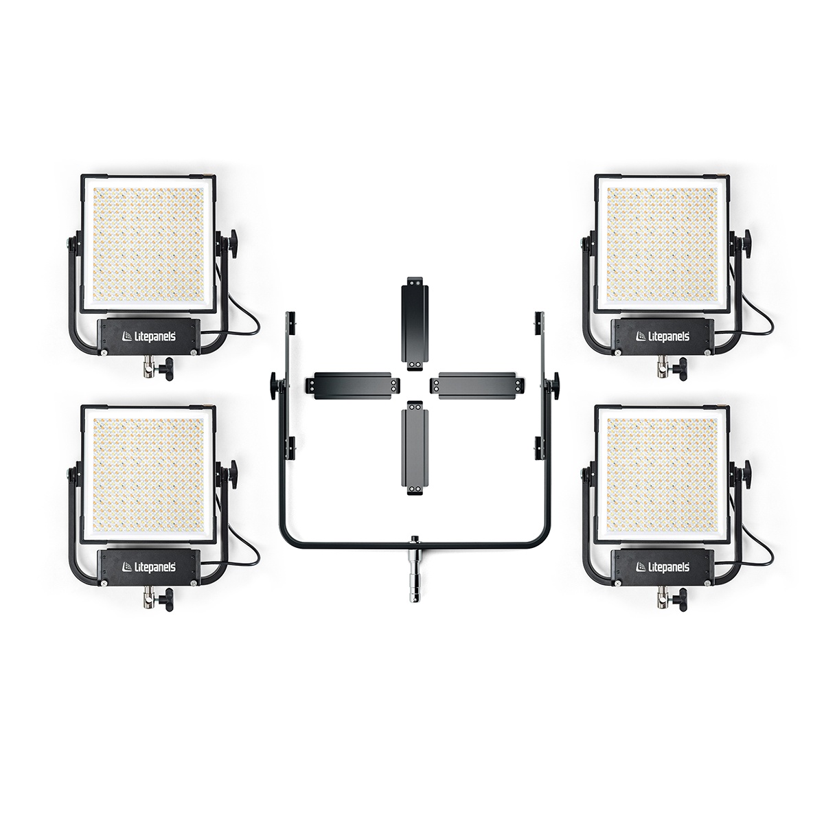 litepanels-gemini-1x1-hard-quad-array-light-kit-tageslicht image 2