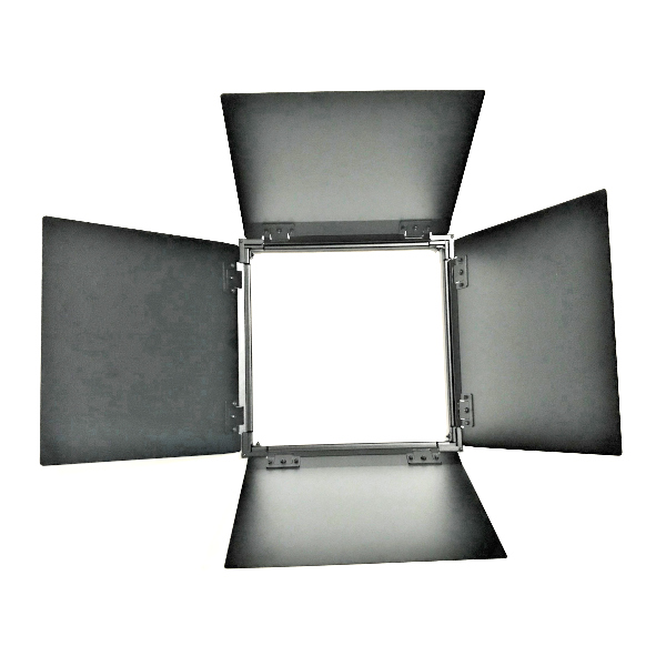 litepanels-gemini-1x1-barn-doors-fl-geltore-4-wege image 1