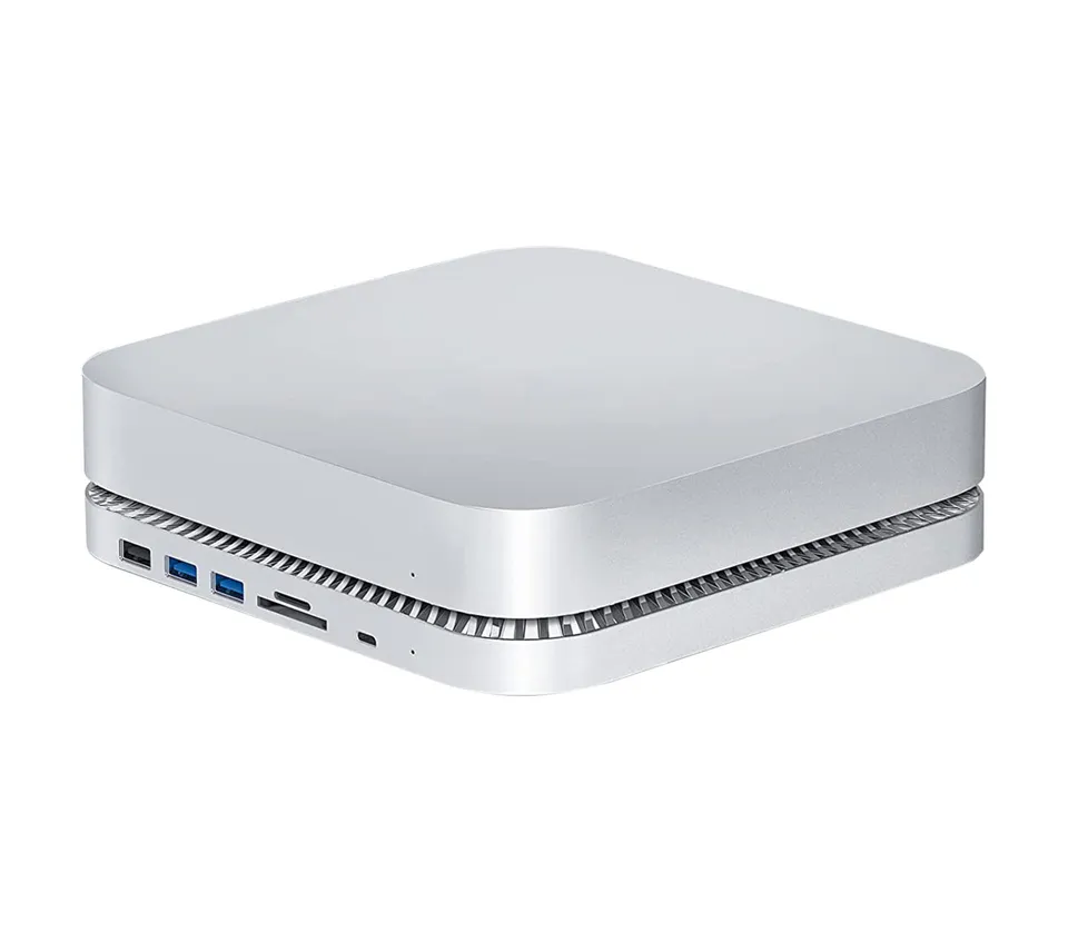 newell-usb-c-hub-st-nder-mac-mini-sata-ssd-sd-aluminium image 1