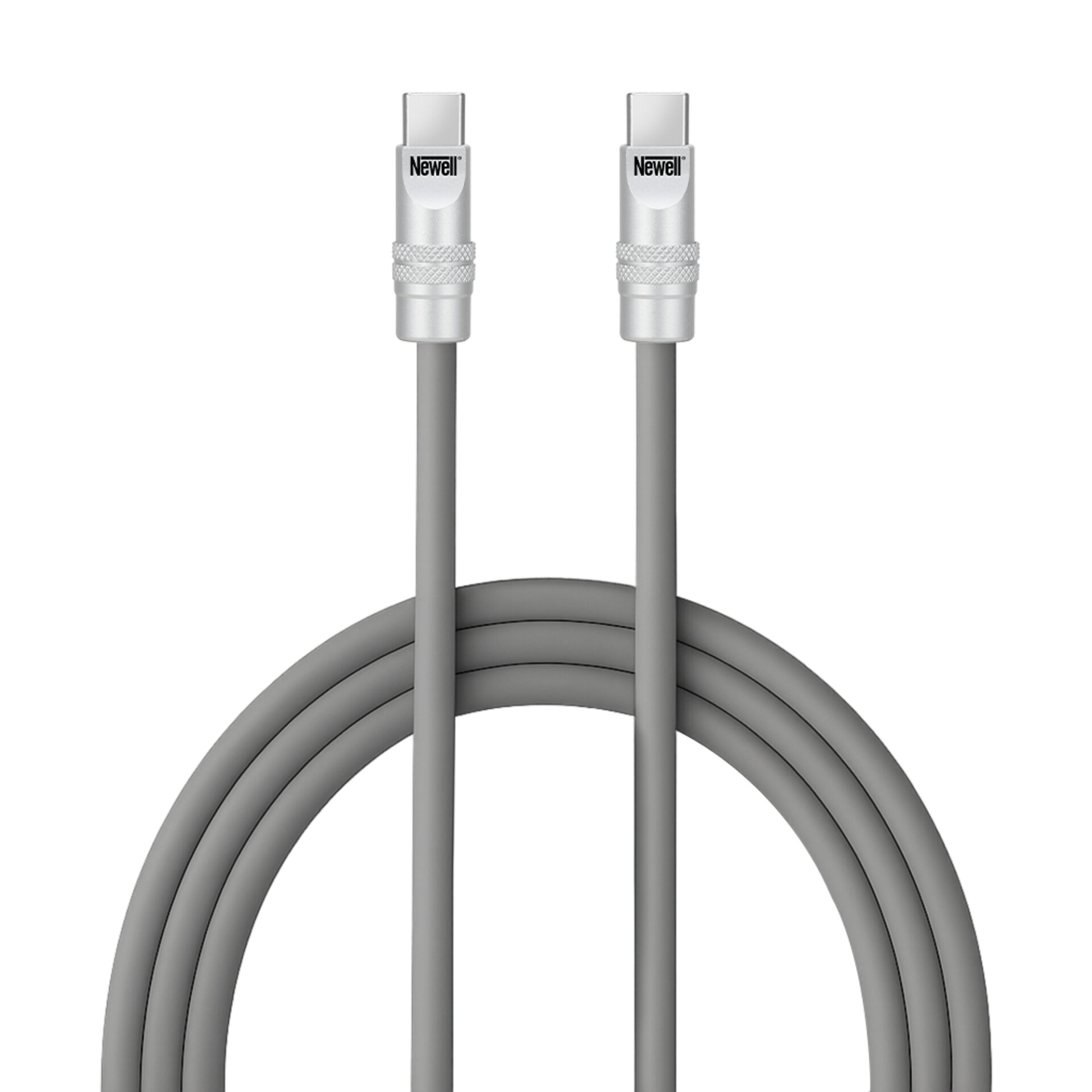 newell-usb-c-auf-usb-c-kabel-100-w-2-m-silikon-grau image 1