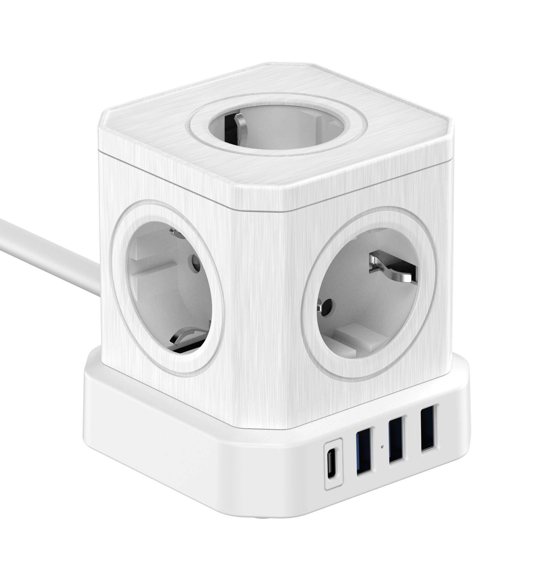 newell-gan-power-cube-9in1-steckdose-wei-usb-c-usb-a image 4