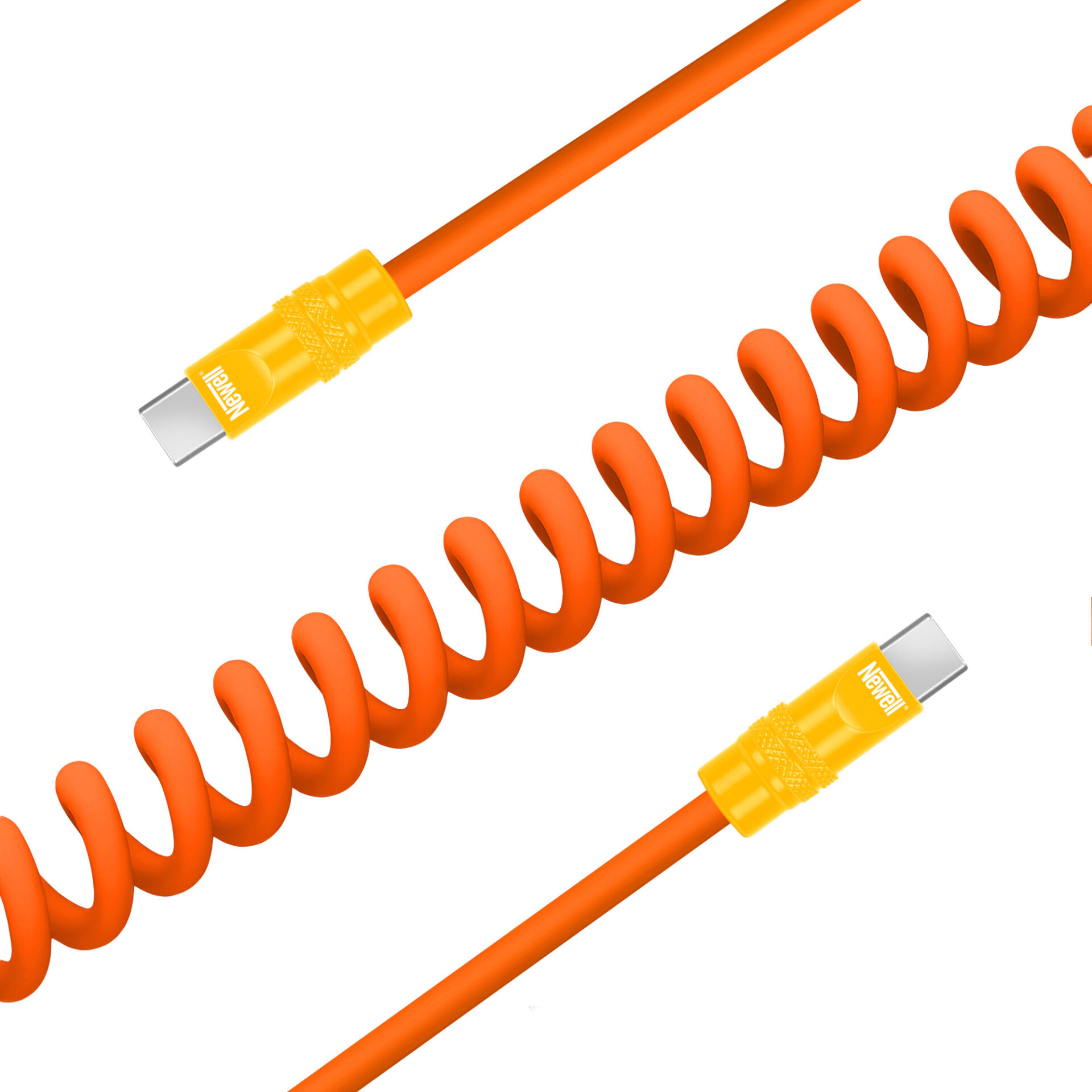 newell-usb-c-spiralkabel-100w-1-5m-orange-gelb image 3
