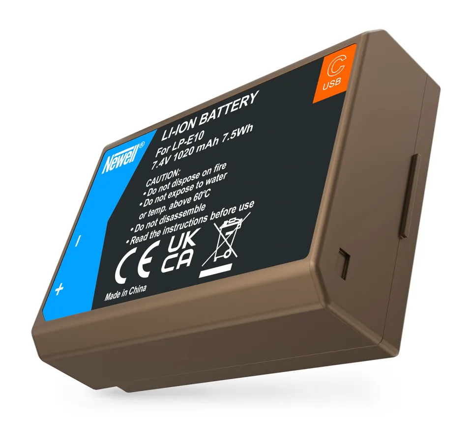 newell-lp-e10-usb-c-akku-f-r-canon-1020mah-ersatzakku image 1