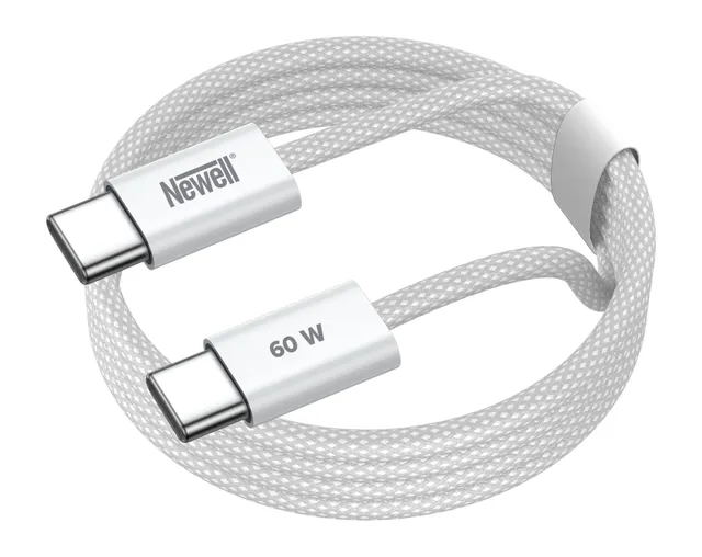 newell-usb-c-auf-usb-c-60w-ladekabel-2-m-wei-geflochten image 1