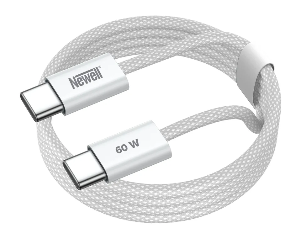 newell-usb-c-auf-usb-c-60w-ladekabel-2-m-wei-geflochten image 1
