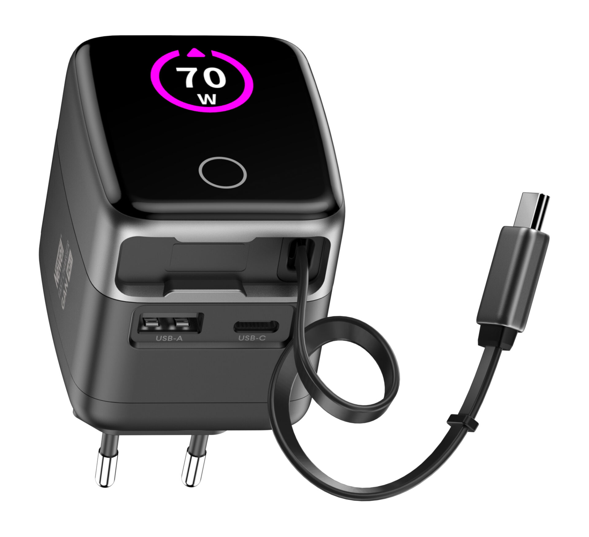 newell-gan-70w-tft-usb-c-ladeger-t-mit-kabel image 3
