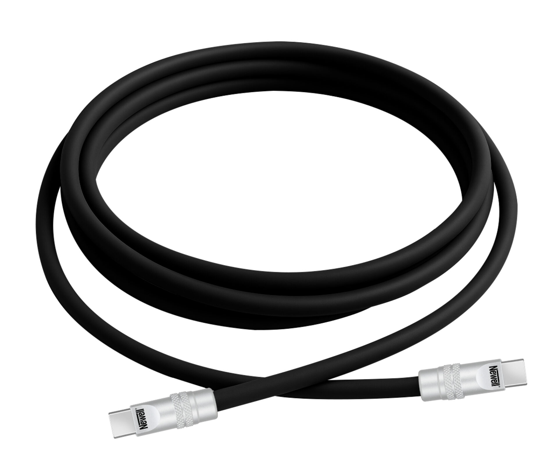 newell-usb-c-auf-usb-c-100w-kabel-2-m-schwarz-silikon image 2