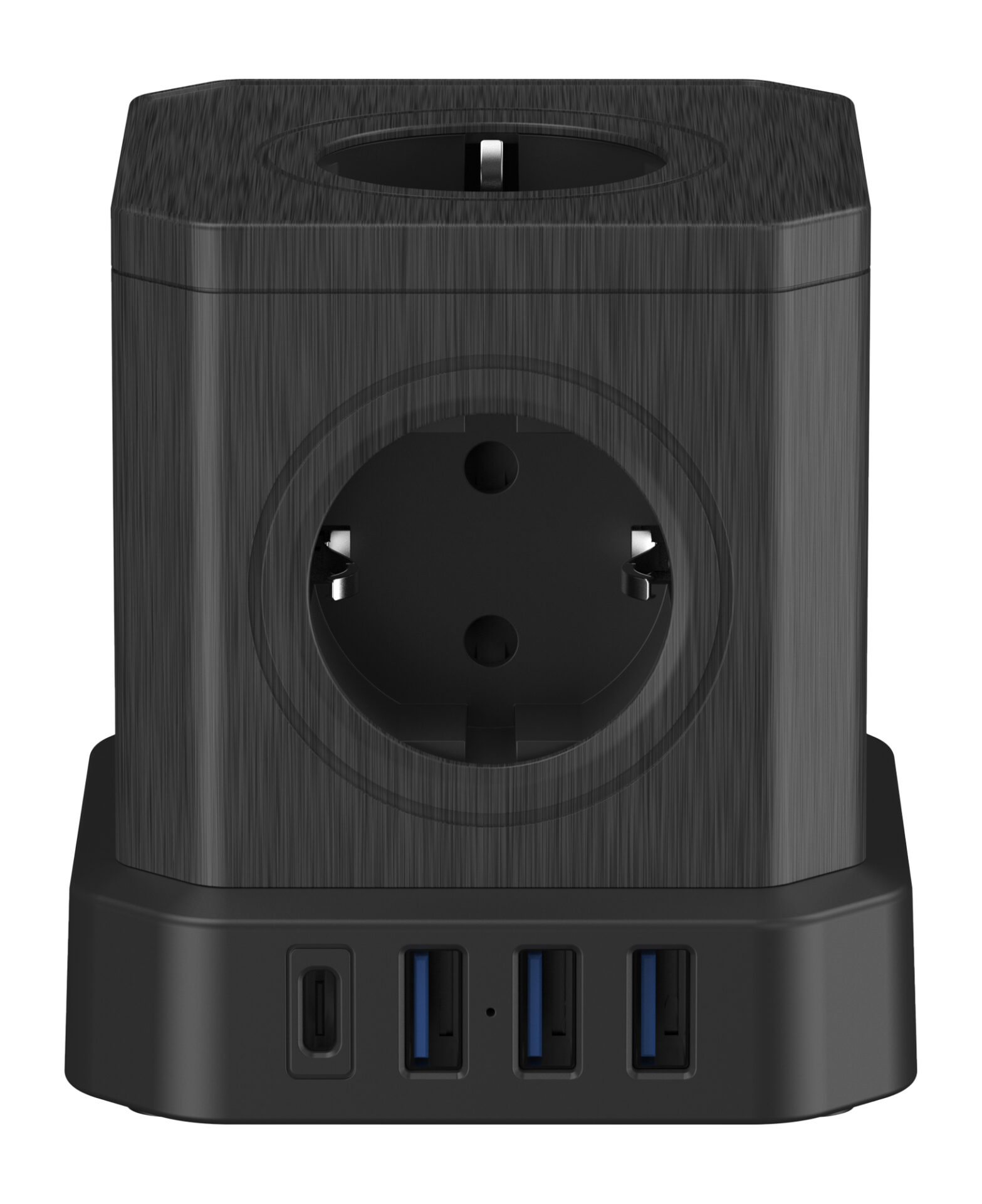 newell-gan-power-cube-9in1-steckdosenw-rfel-schwarz-usb image 3