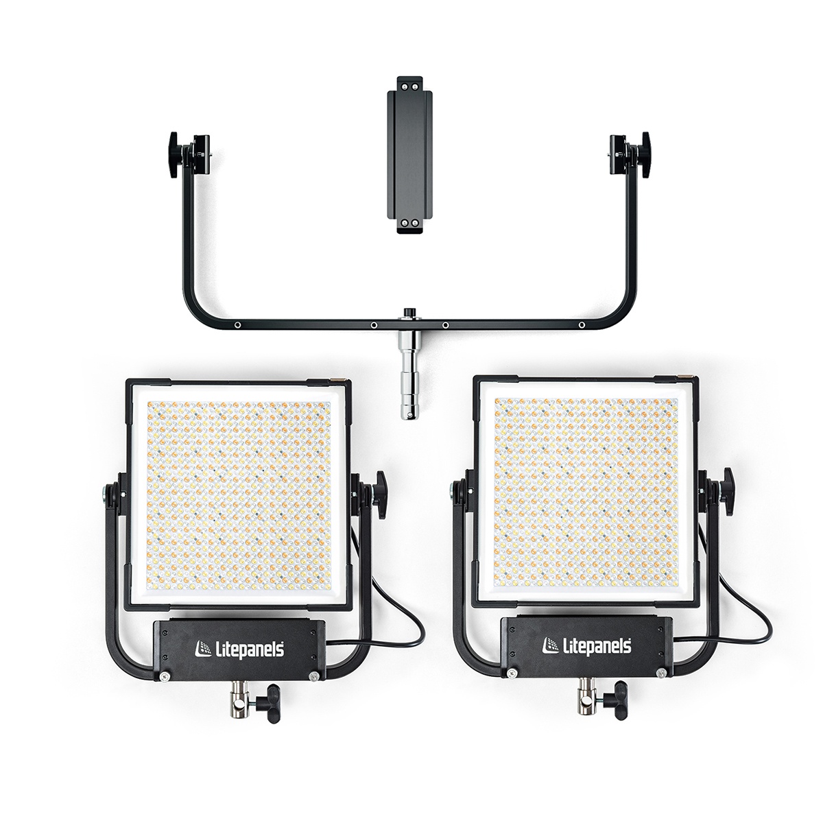 litepanels-gemini-1x1-hard-dual-array-light-kit-daylight image 2