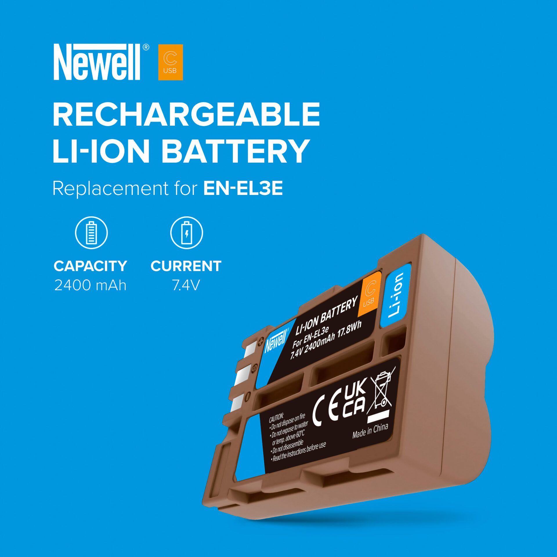 newell-en-el3e-usb-c-kameraakku-f-r-nikon-2400-mah image 6
