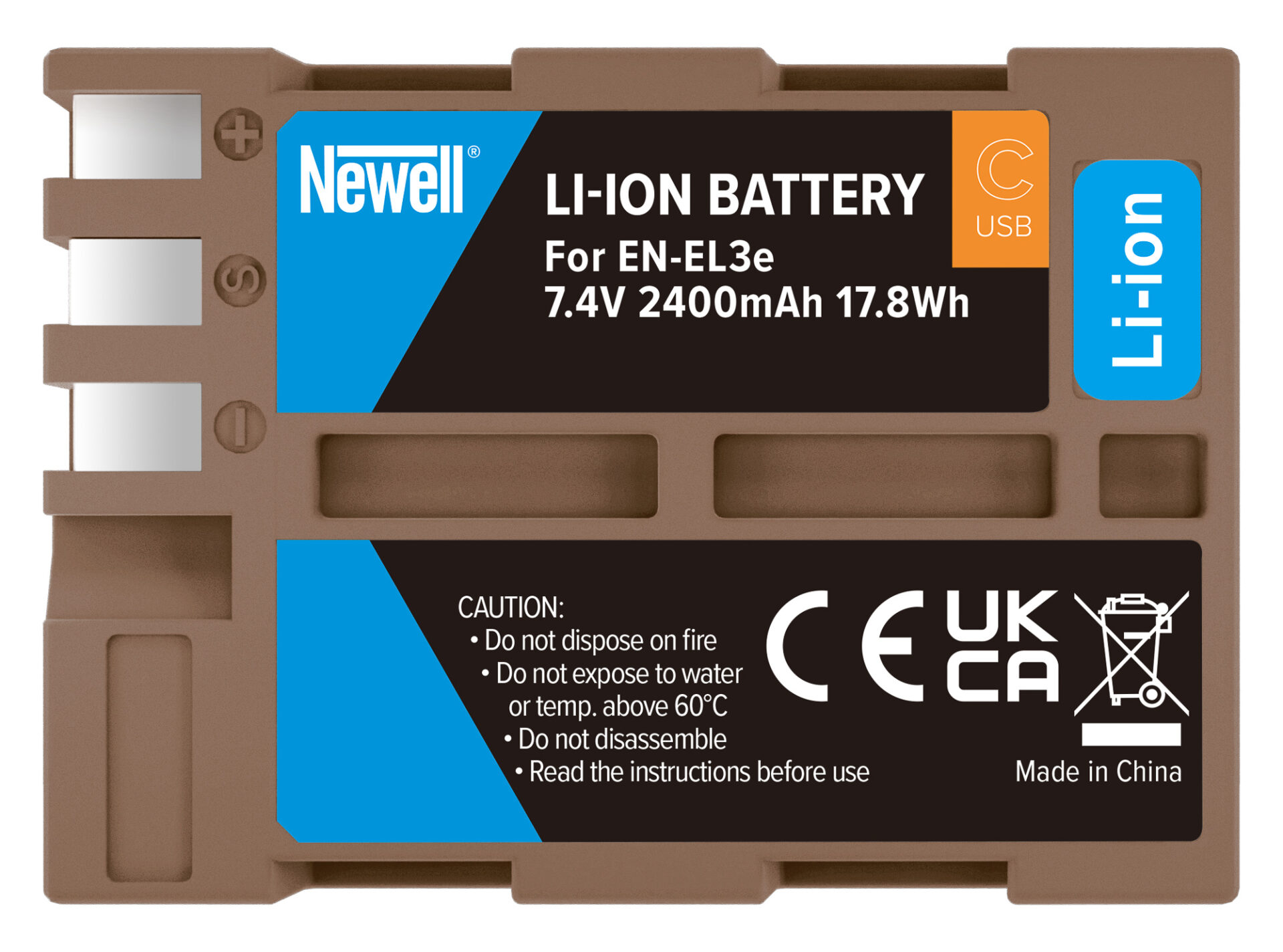 newell-en-el3e-usb-c-kameraakku-f-r-nikon-2400-mah image 3