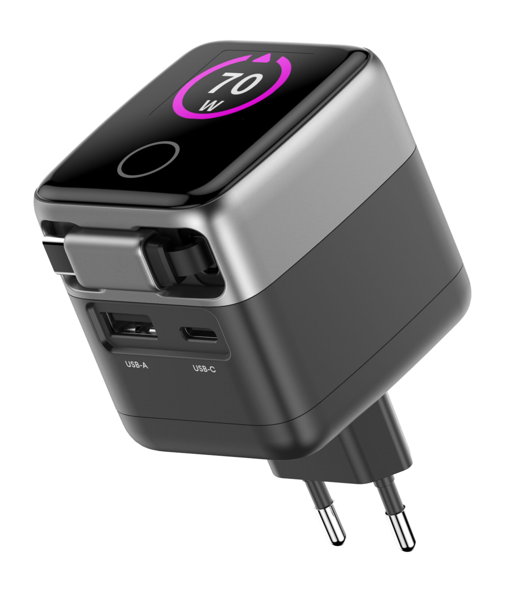 newell-gan-70w-tft-usb-c-ladeger-t-mit-kabel image 4