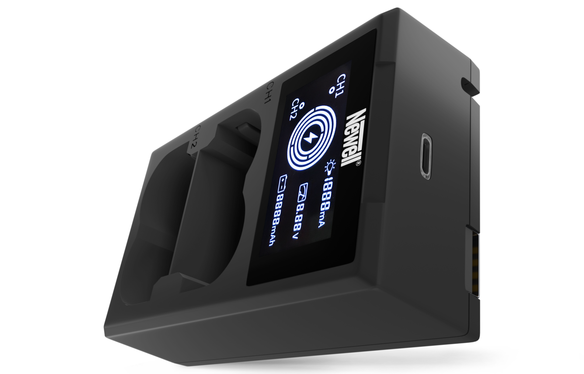 newell-fdl-usb-c-dual-ladeger-t-kamera-akku-mit-display image 1