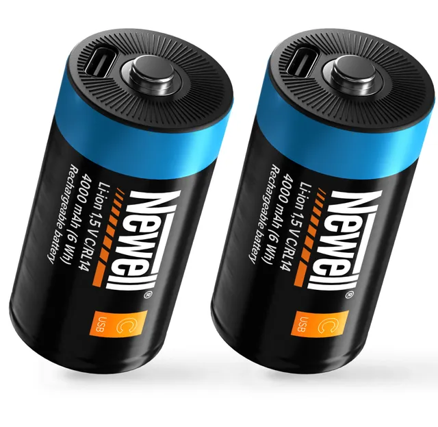 newell-c-r14-usb-c-akku-4000mah-2er-set image 1