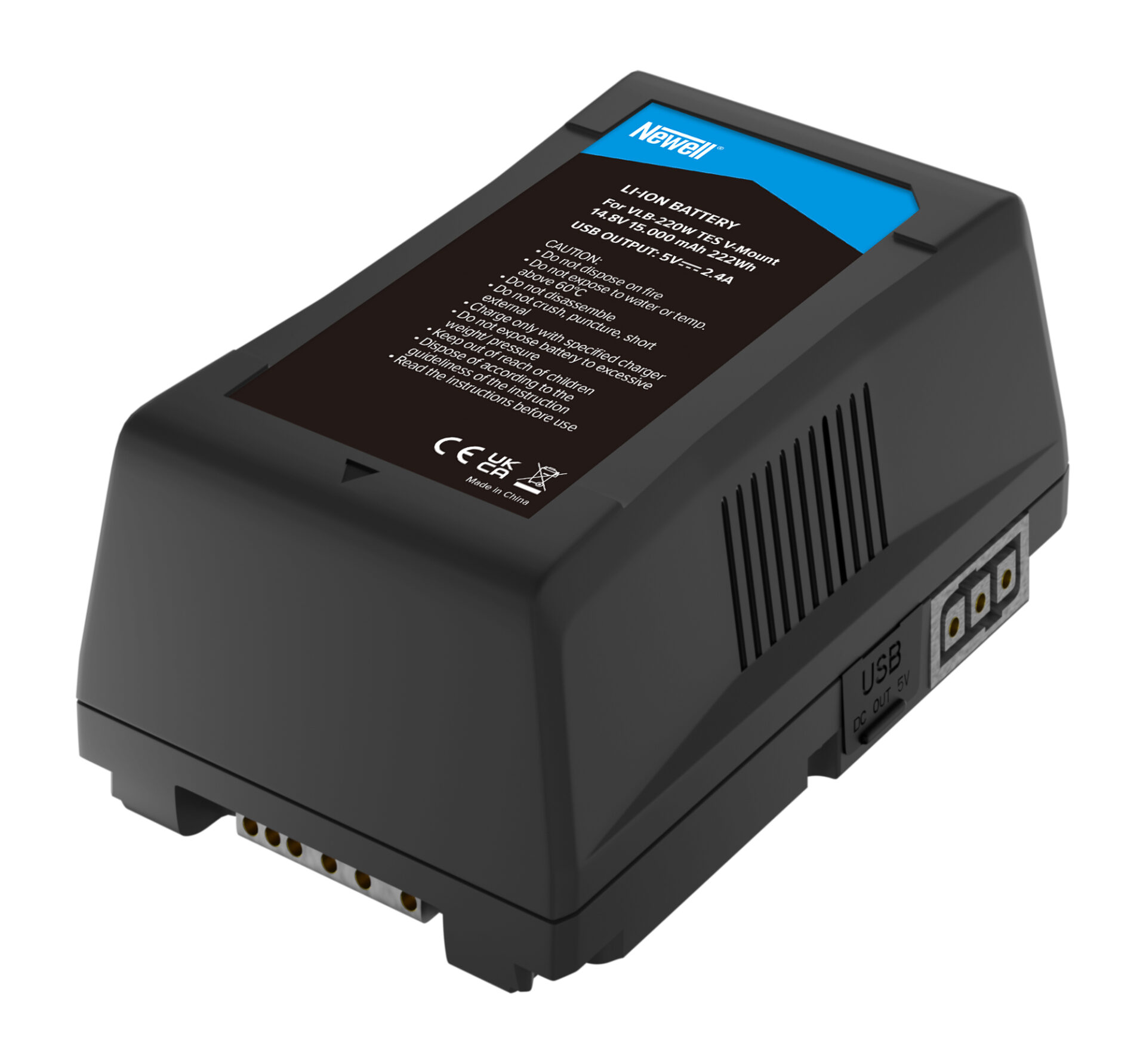 newell-vlb-220w-tesla-v-mount-akku-15000mah-d-tap-usb image 5