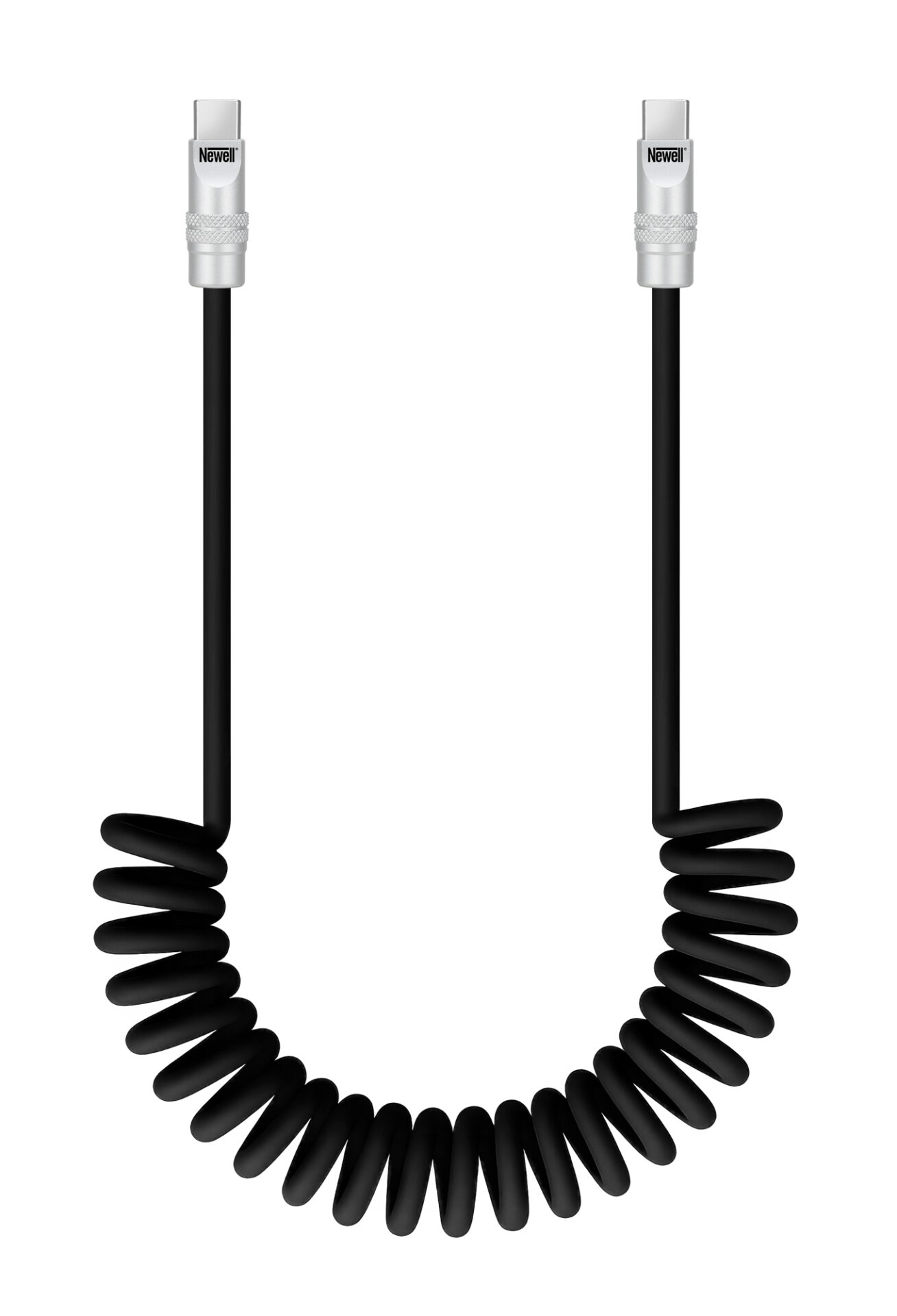 newell-usb-c-spiralkabel-100w-1-5m-silikon-schwarz image 1