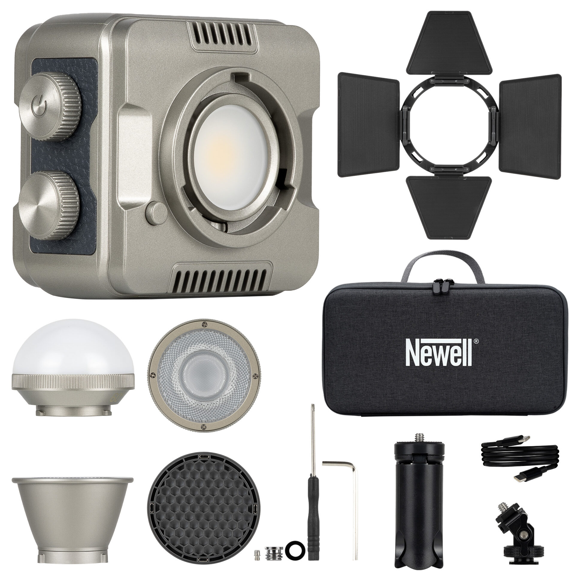 newell-zora-mini-40-rgb-led-leuchte-akku-bowens-set image 2