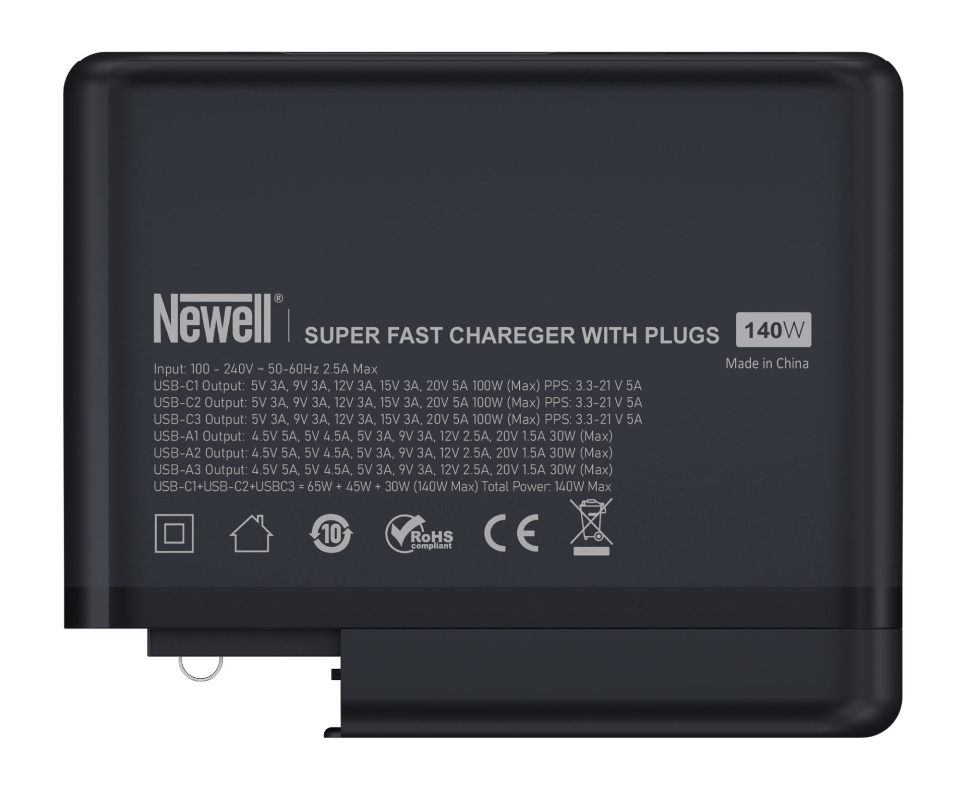 newell-t-power-140w-gan-ladeger-t-6-port-mit-adapterkit image 5