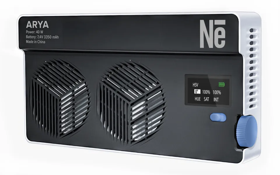 newell-arya-rgb-40w-led-kameraleuchte-akku-usb-c image 1