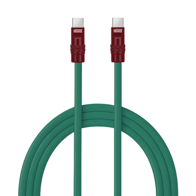 newell-usb-c-kabel-100w-2m-silikon-gr-n-burgund image 1