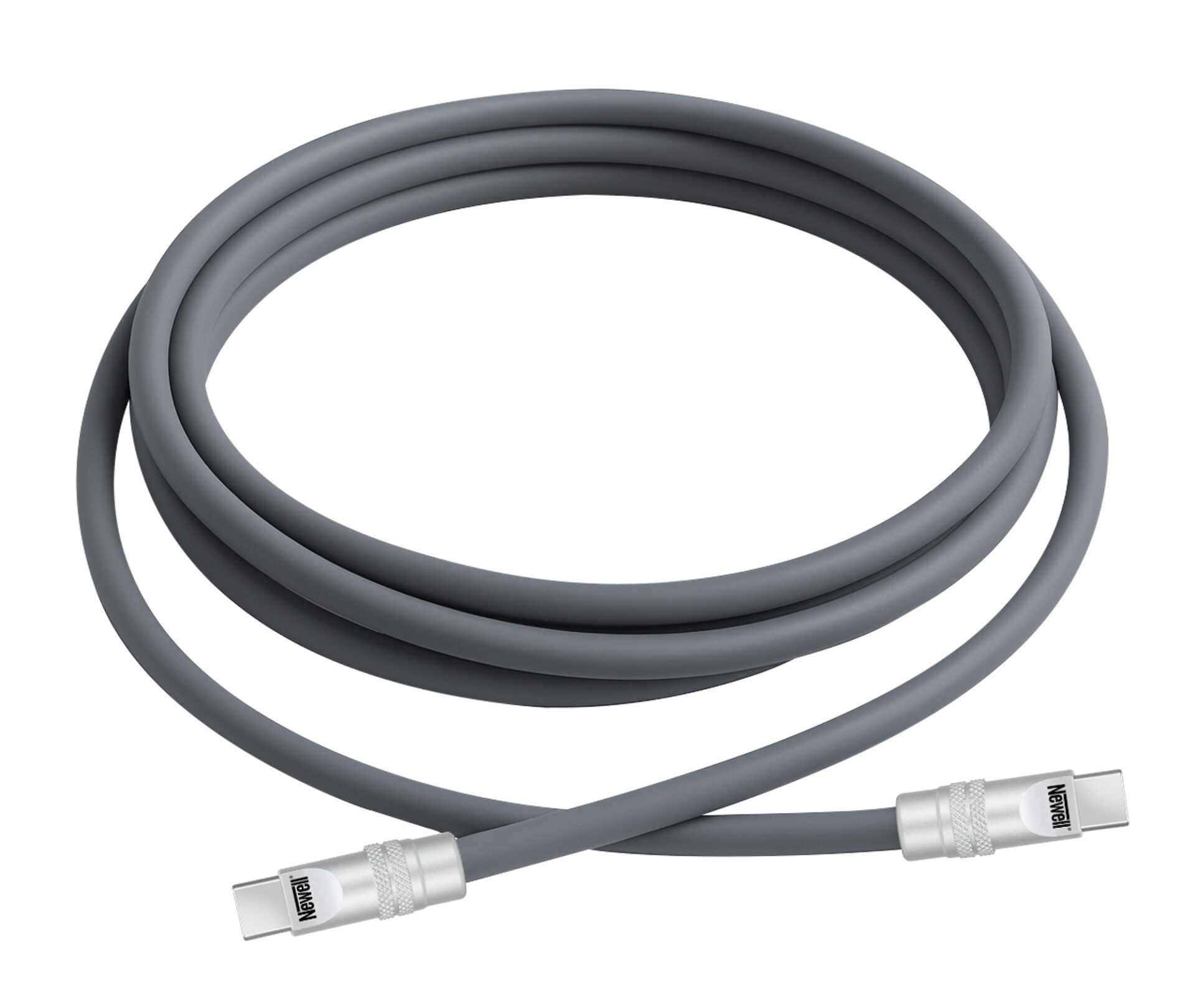 newell-usb-c-auf-usb-c-kabel-100-w-2-m-silikon-grau image 2