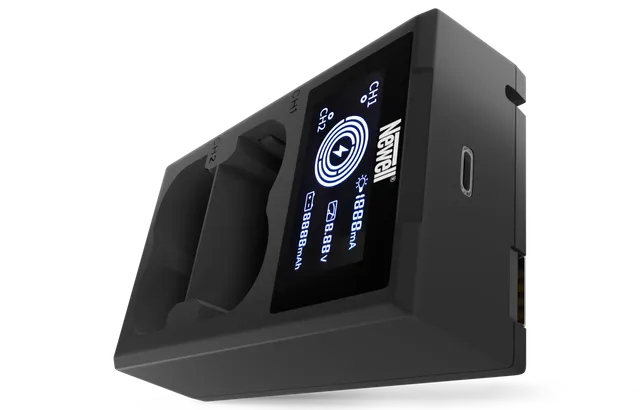 newell-fdl-usb-c-dual-ladeger-t-kamera-akku-mit-display image 1