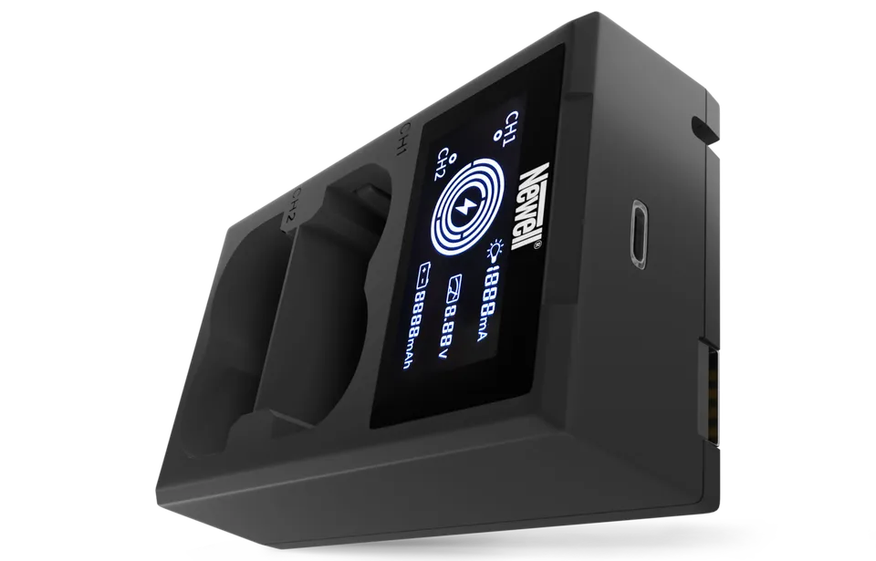 newell-fdl-usb-c-dual-ladeger-t-kamera-akku-mit-display image 1