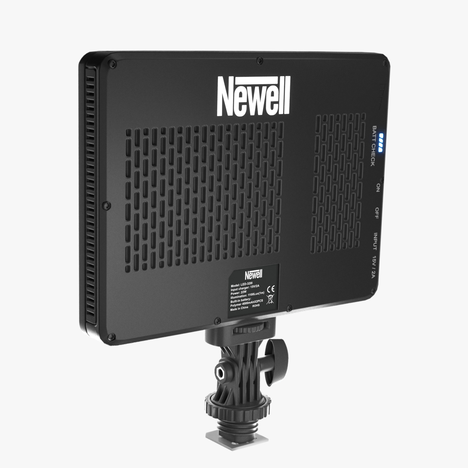 newell-led320i-videoleuchte-led-panel-mit-akku-dimmbar image 3