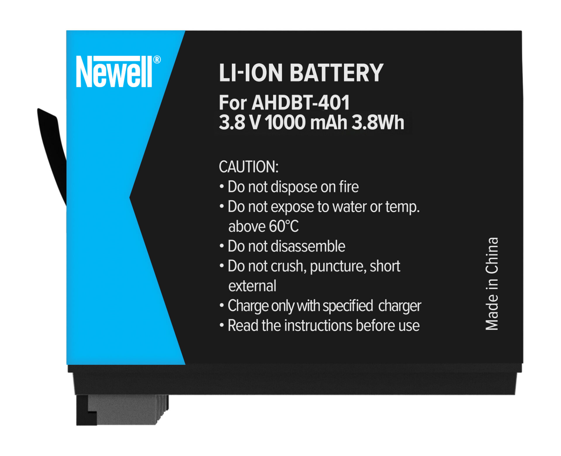 newell-ahdbt-401-actioncam-akku-gopro-1000-mah image 2