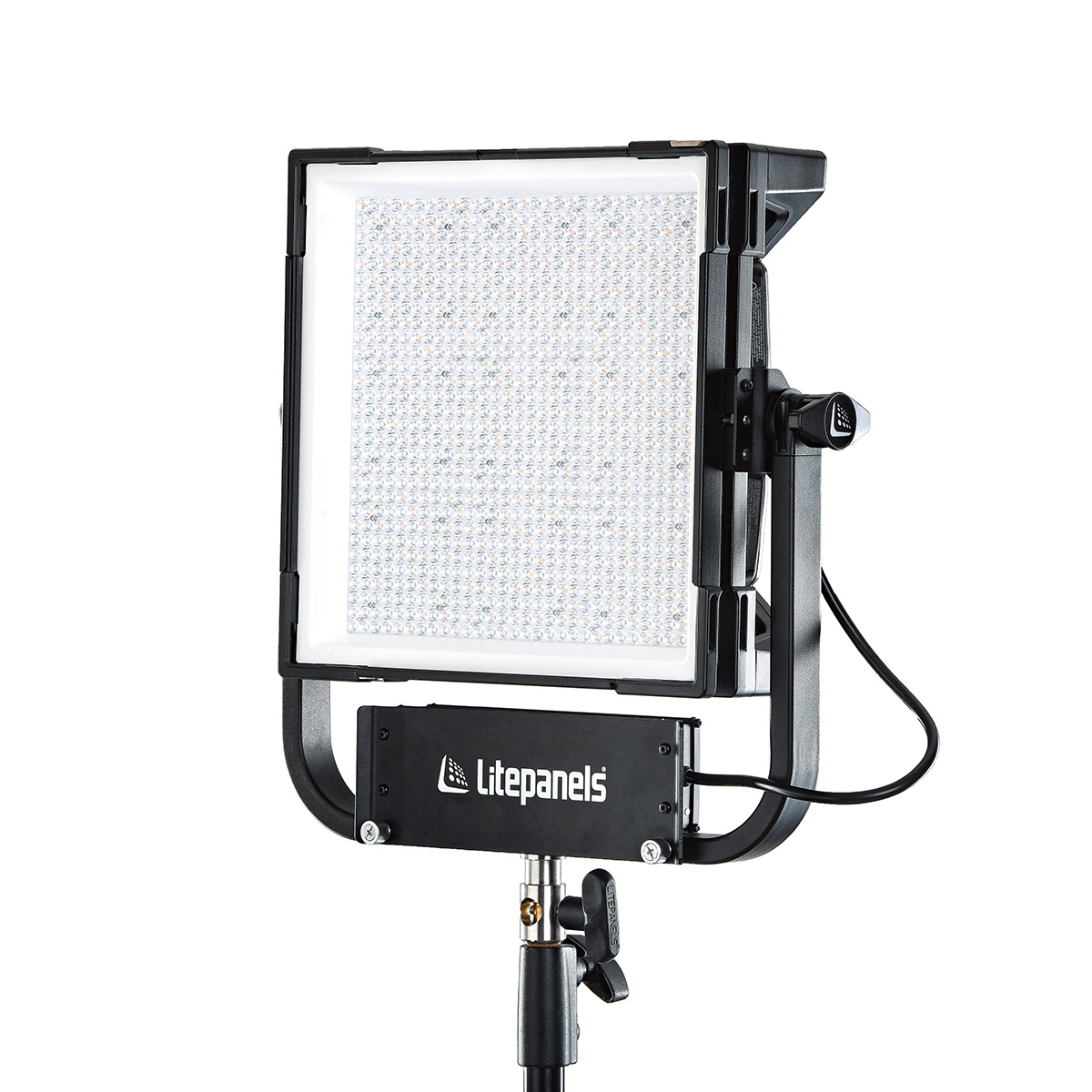 litepanels-gemini-1x1-hard-rgbww-led-videoleuchte-pole-yoke image 6