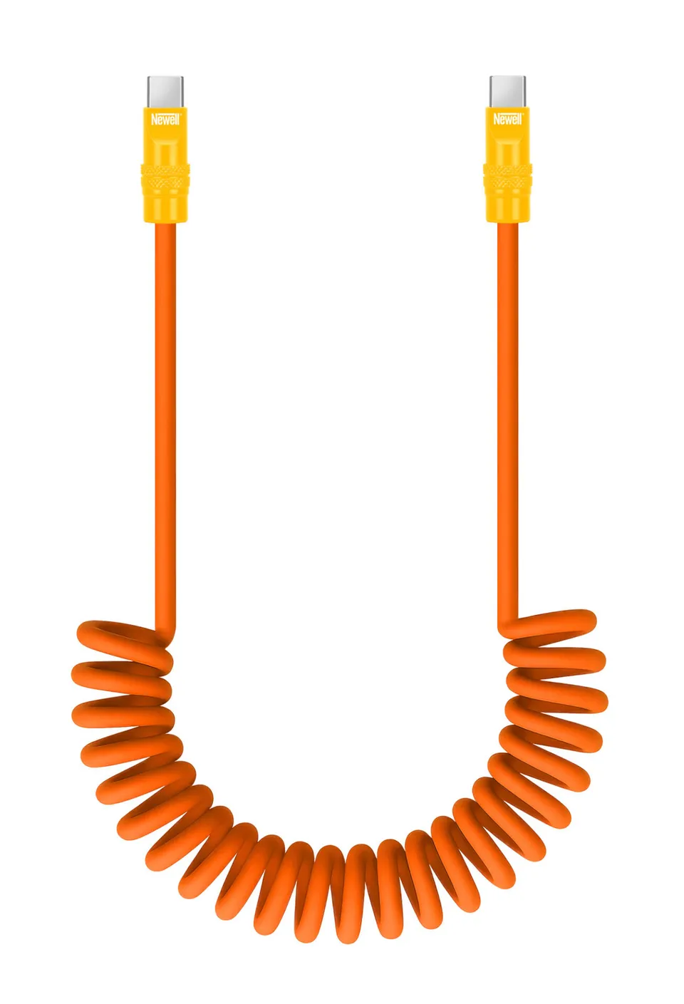 newell-usb-c-spiralkabel-100w-1-5m-orange-gelb image 1