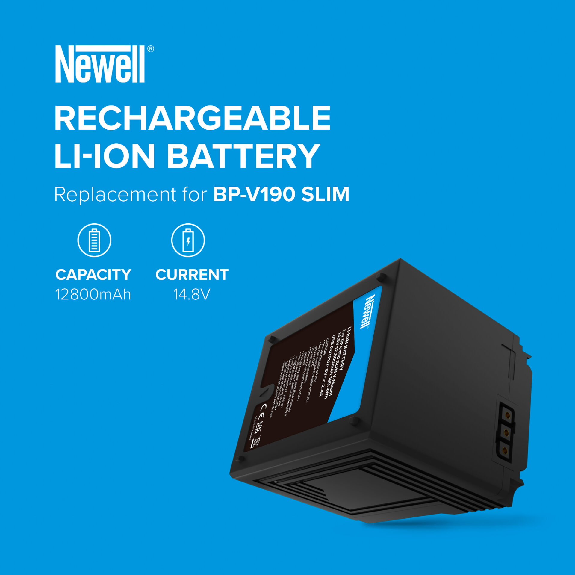 newell-bp-v190-slim-v-mount-akku-12800-mah-qc-3-0 image 5