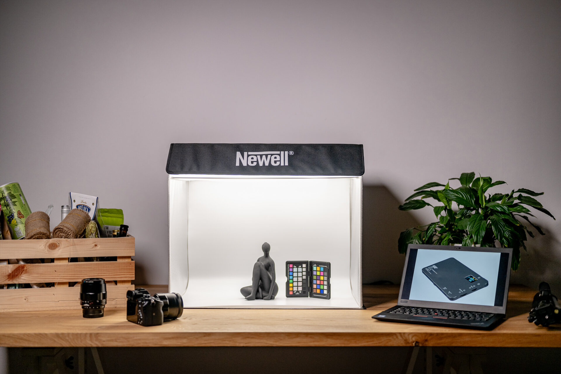 newell-m60-foto-lichtzelt-60cm-72w-mit-4-hintergr-nden image 7