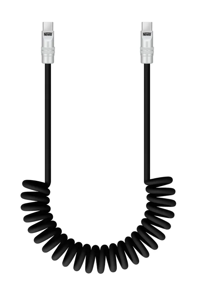 newell-usb-c-spiralkabel-100w-1-5m-silikon-schwarz image 1