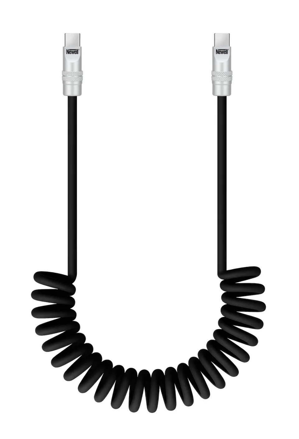 newell-usb-c-spiralkabel-100w-1-5m-silikon-schwarz image 1