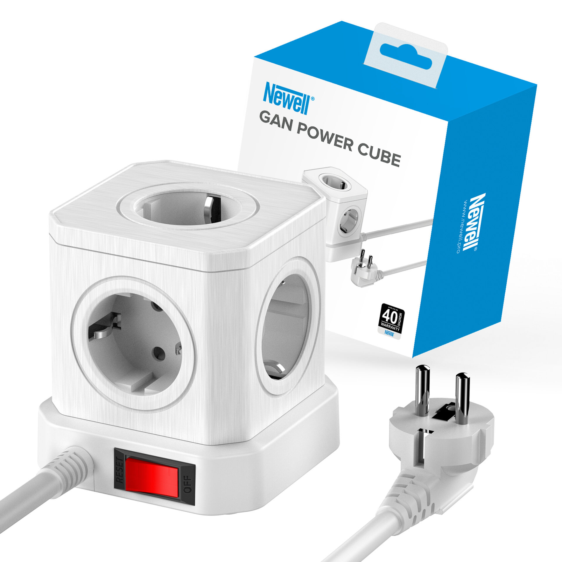 newell-gan-power-cube-9in1-steckdose-wei-usb-c-usb-a image 5