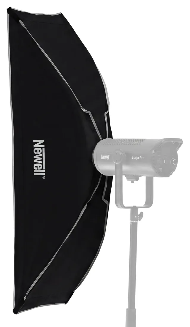 newell-softbox-30x120-cm-rechteck-mit-bowens-und-grid image 1