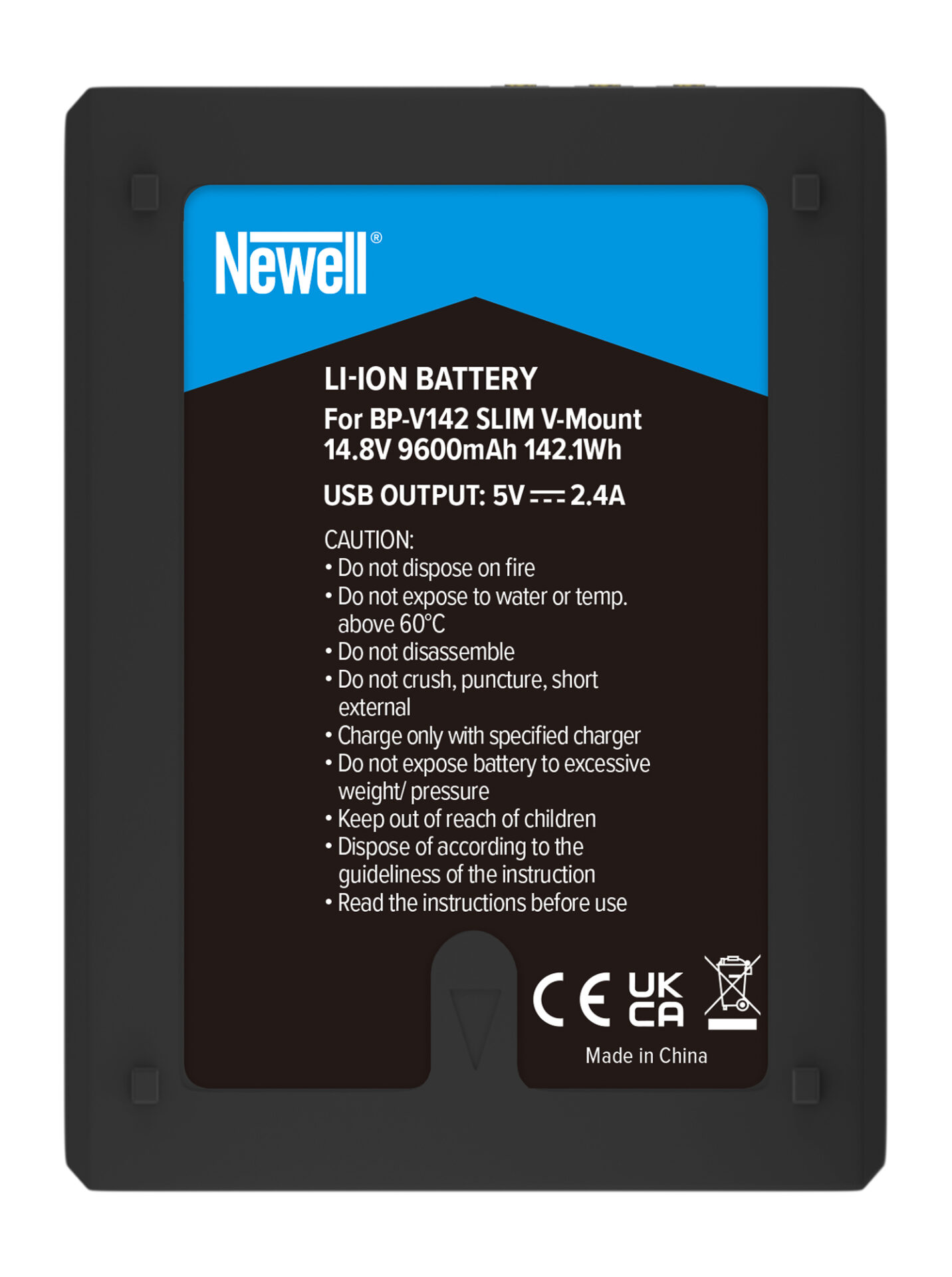 newell-bp-v142-slim-v-mount-akku-9600mah-d-tap image 2