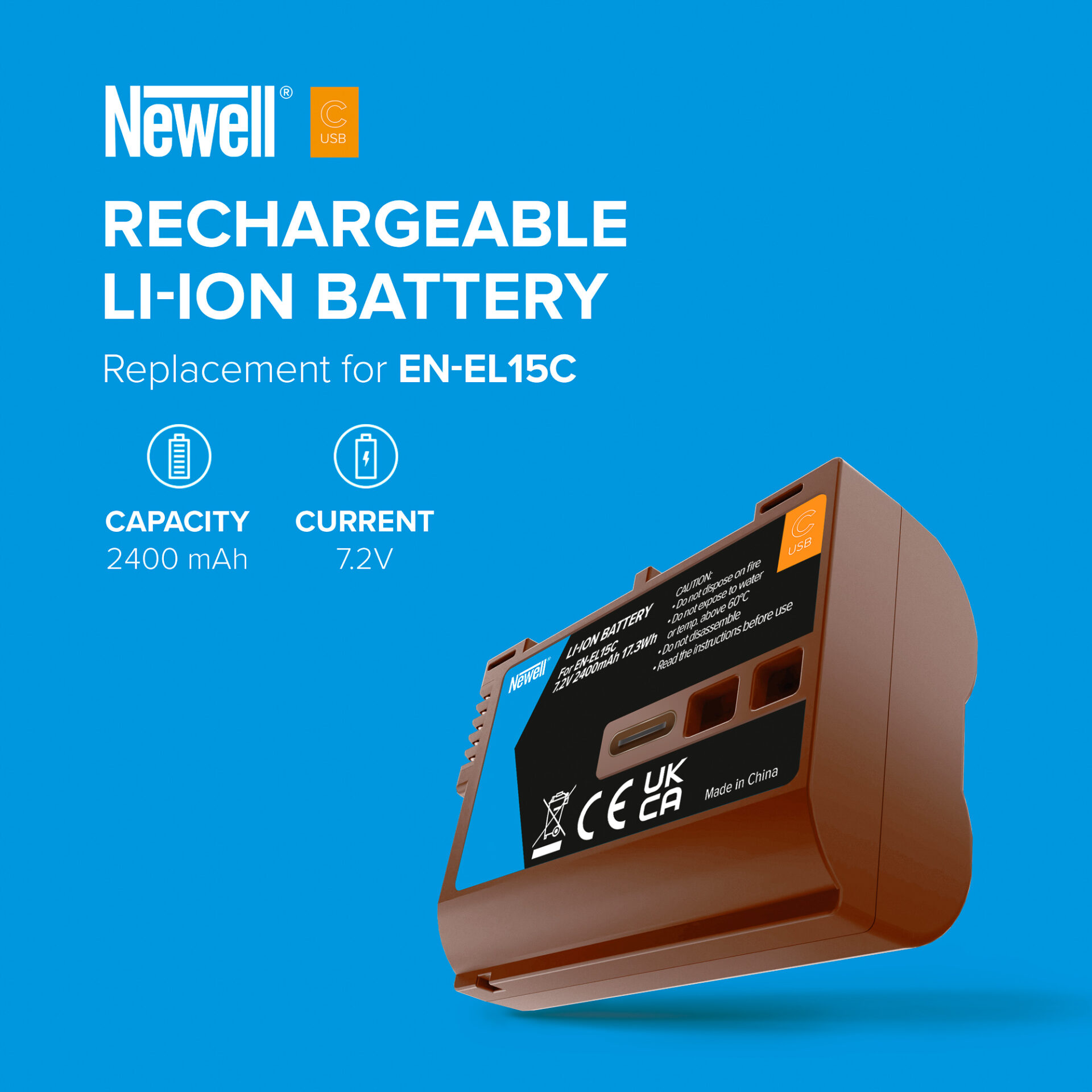 newell-en-el15c-usb-c-kamera-akku-2400-mah-nikon image 6