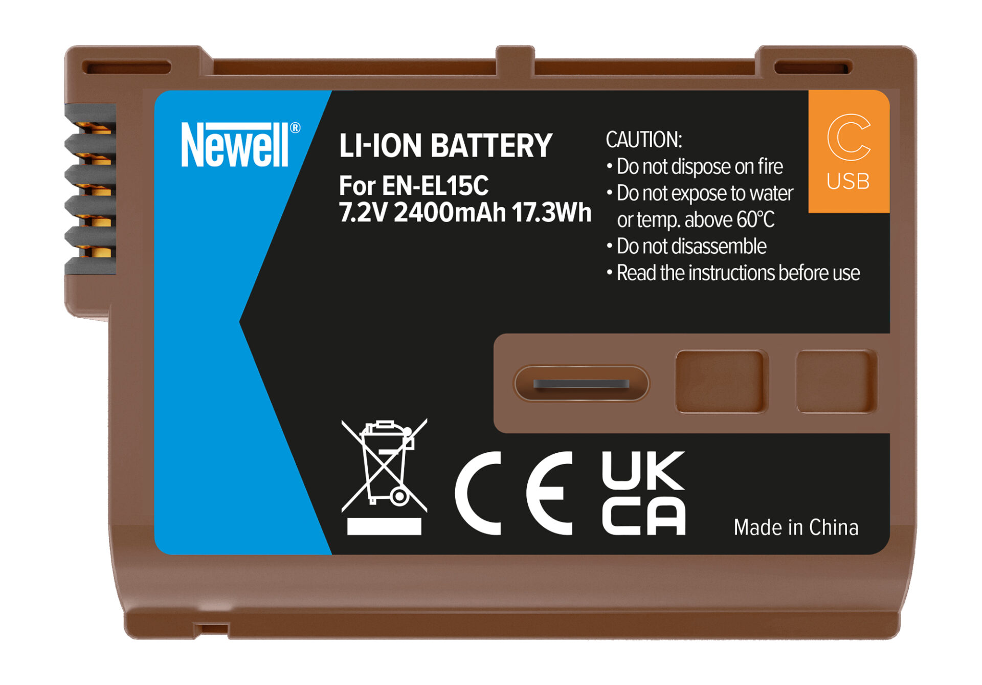 newell-en-el15c-usb-c-kamera-akku-2400-mah-nikon image 2