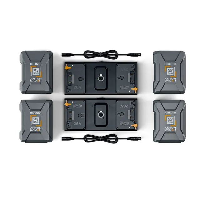 litepanels-4x-26v-240wh-akku-set-gold-mount-plus-dual-array image 1